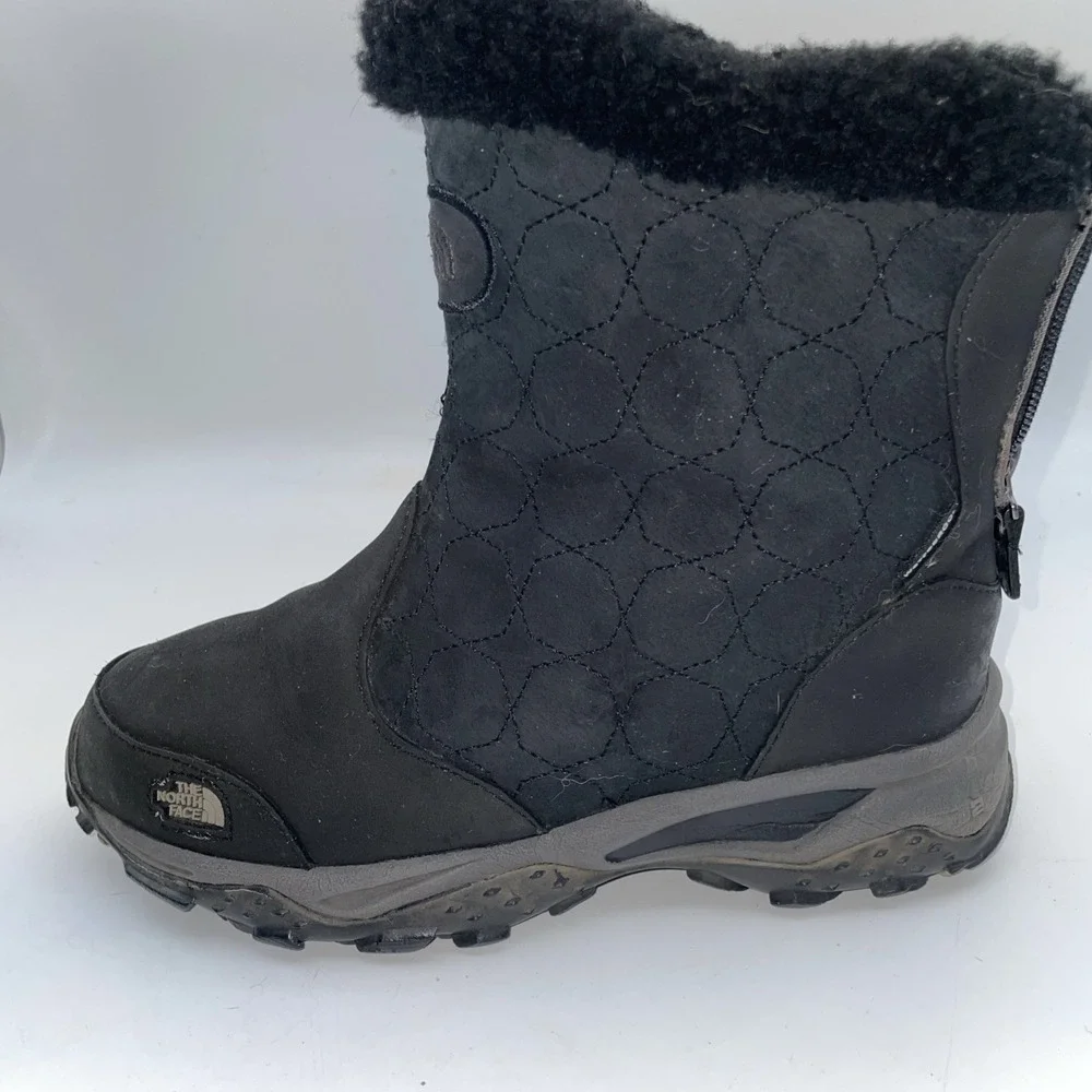 North Face Bella Alta Primaloft Waterproof Black Snow Winter Boots Women's‎ Sz 8